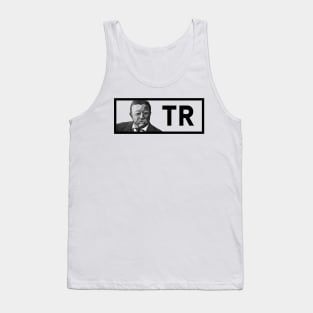 TR: Black & White President Roosevelt Portrait Tank Top